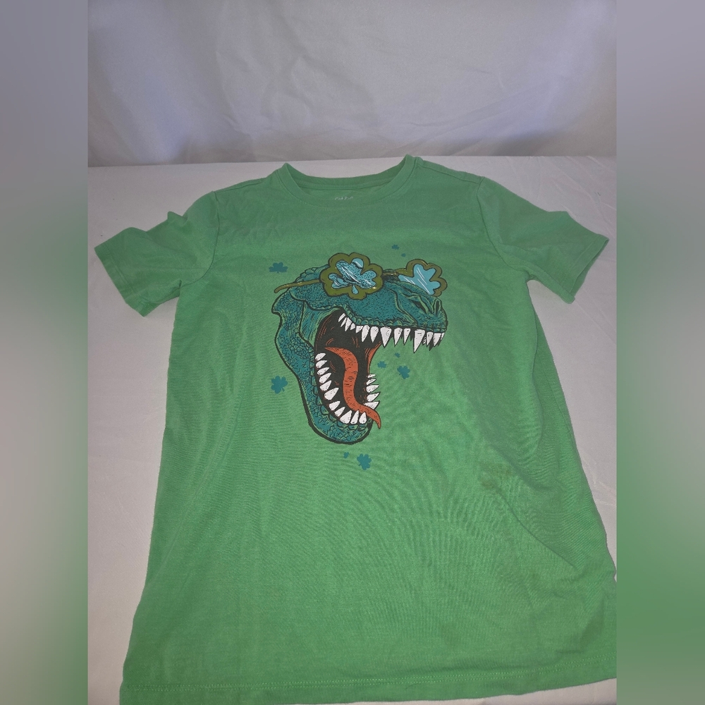 Cat & Jack Green Dinosaur Graphic Tee